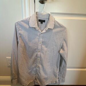Banana Republic Men's Blue Striped Shirt